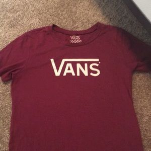 Vans Maroon T-shirt